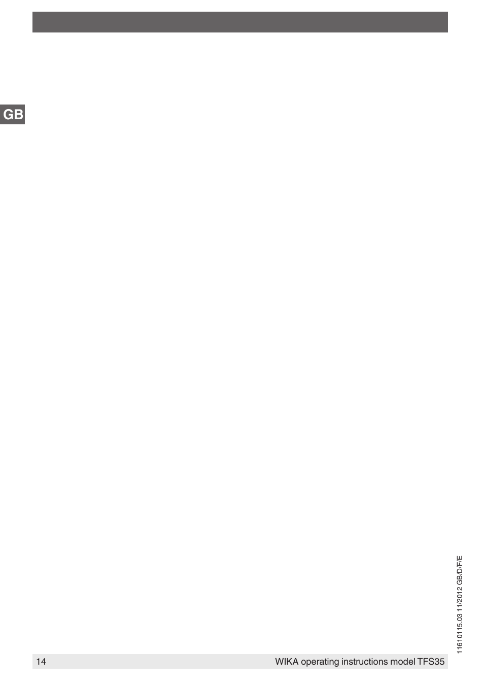 WIKA TFS35 User Manual | Page 14 / 52