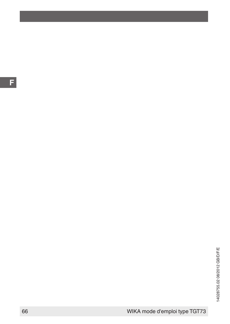 WIKA TGT73 User Manual | Page 66 / 88