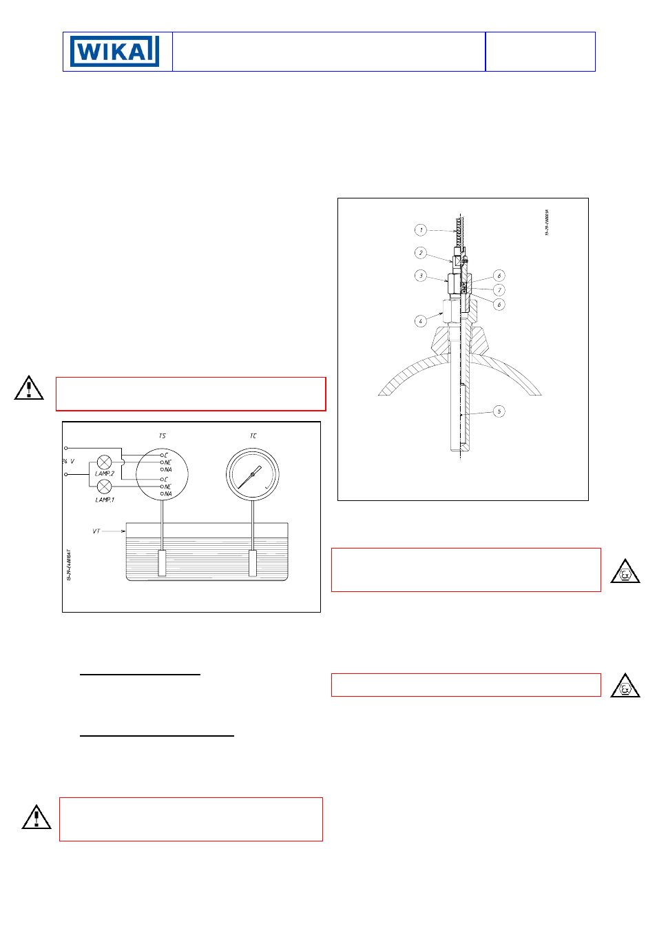 Instruction manual ni-492e | WIKA TXA User Manual | Page 3 / 6