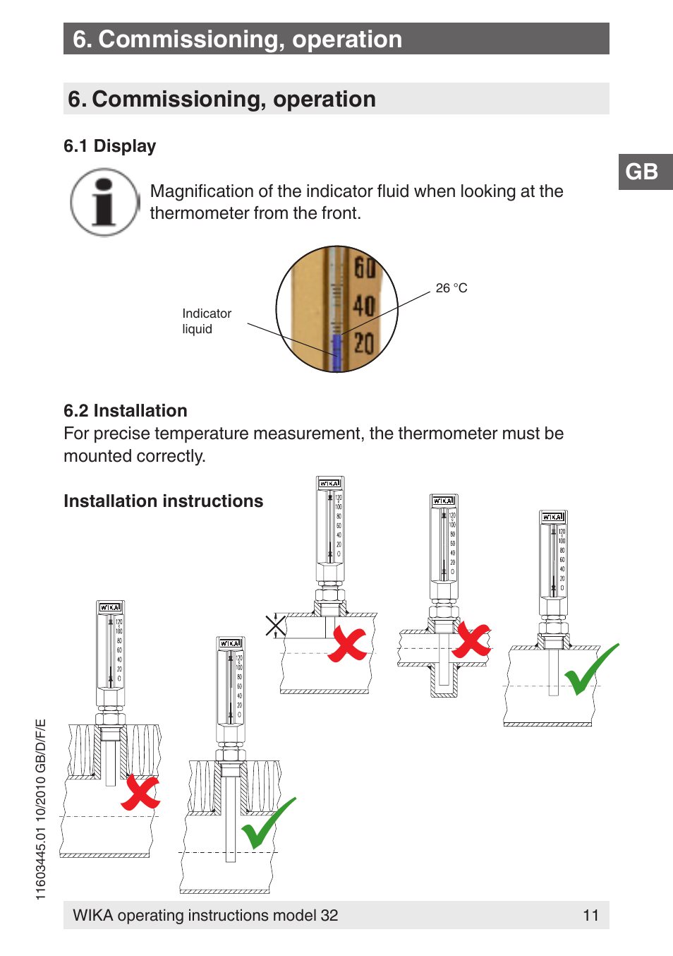 WIKA 32 User Manual | Page 11 / 68