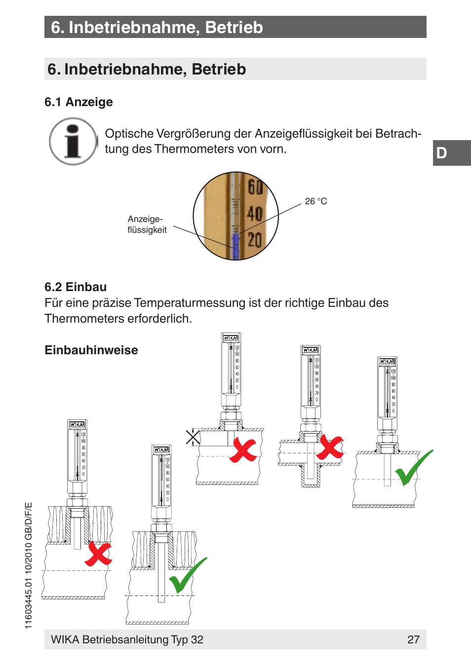 WIKA 32 User Manual | Page 27 / 68