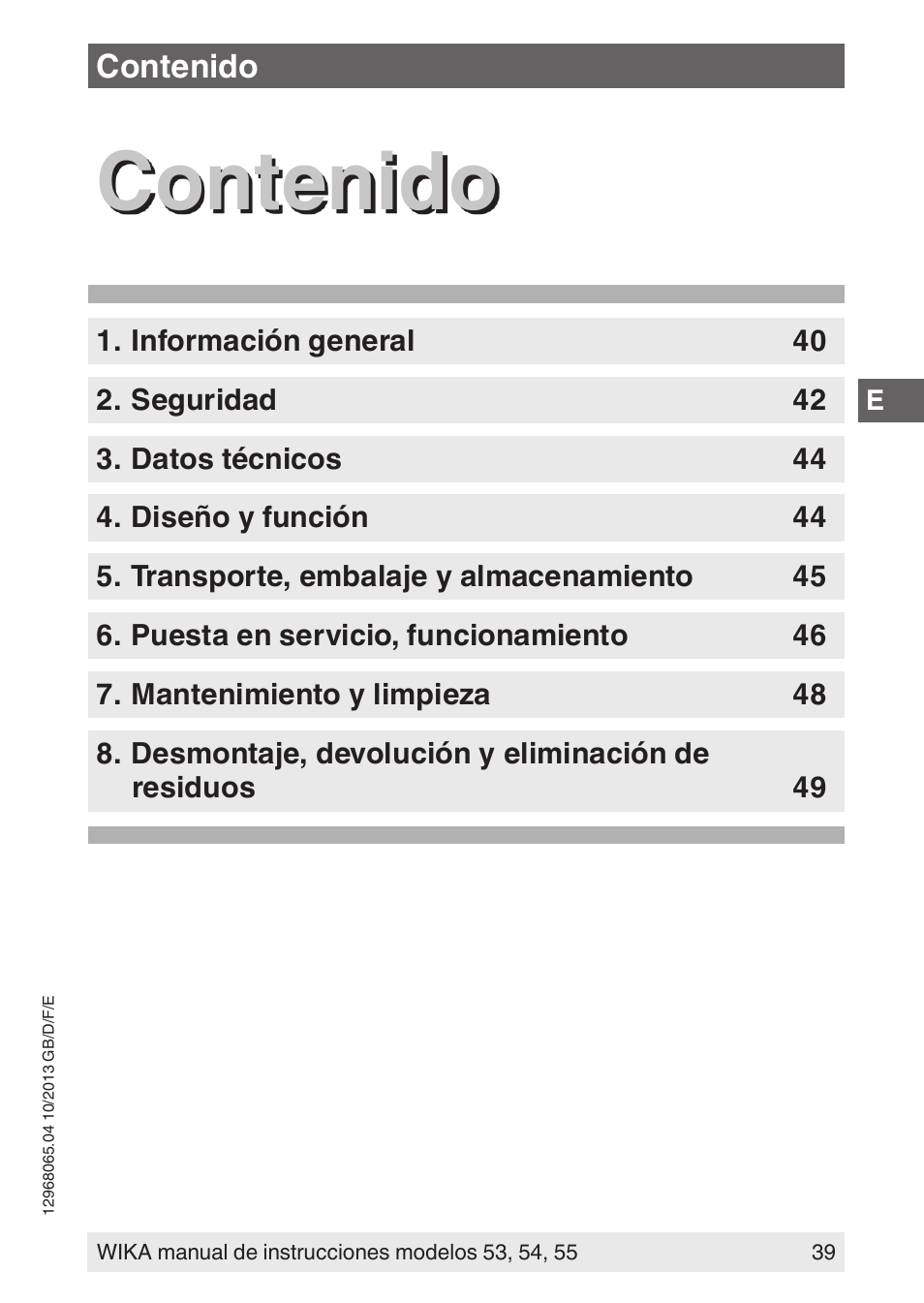 WIKA 55 User Manual | Page 39 / 52