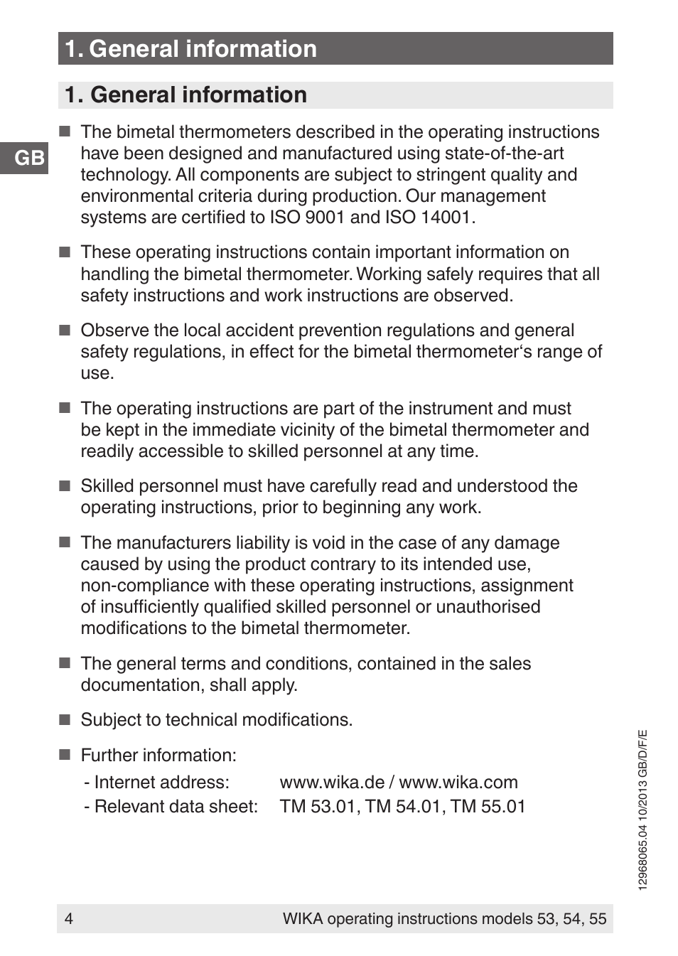 General information | WIKA 55 User Manual | Page 4 / 52