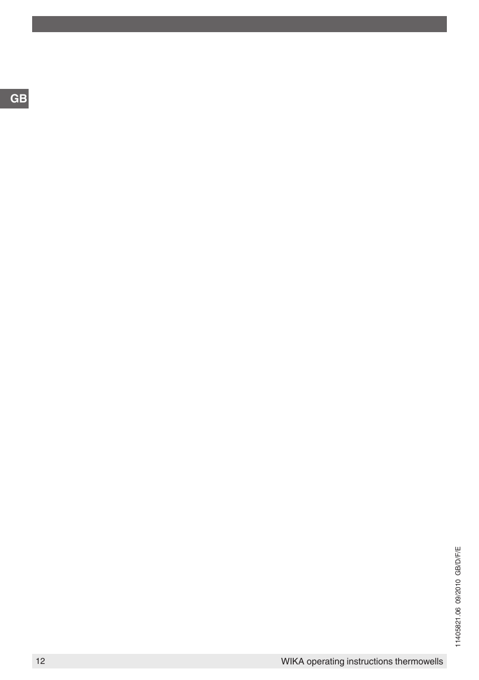WIKA TW10-P User Manual | Page 12 / 44