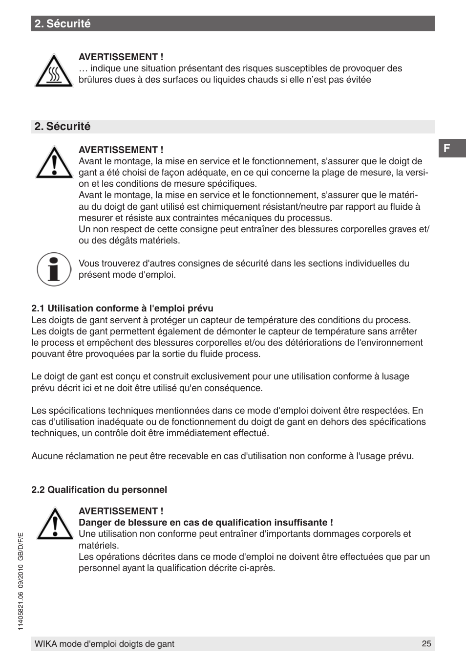 WIKA TW10-P User Manual | Page 25 / 44