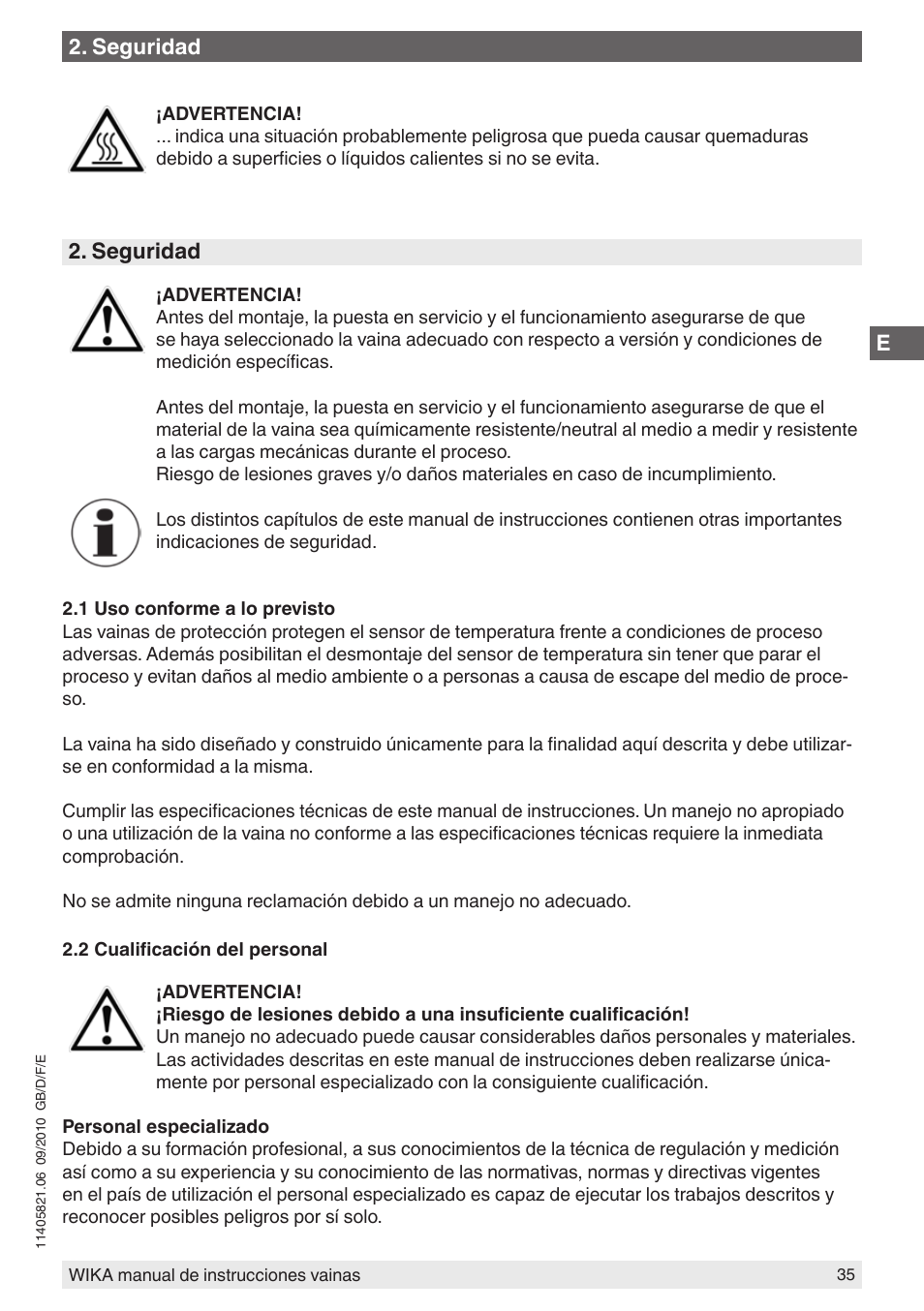 WIKA TW10-P User Manual | Page 35 / 44