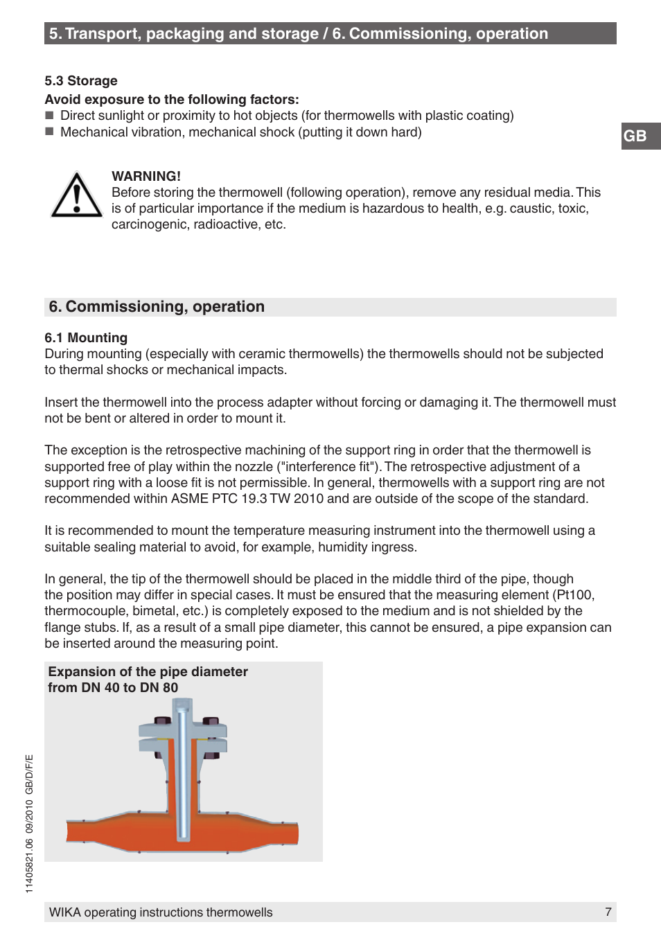 WIKA TW10-P User Manual | Page 7 / 44