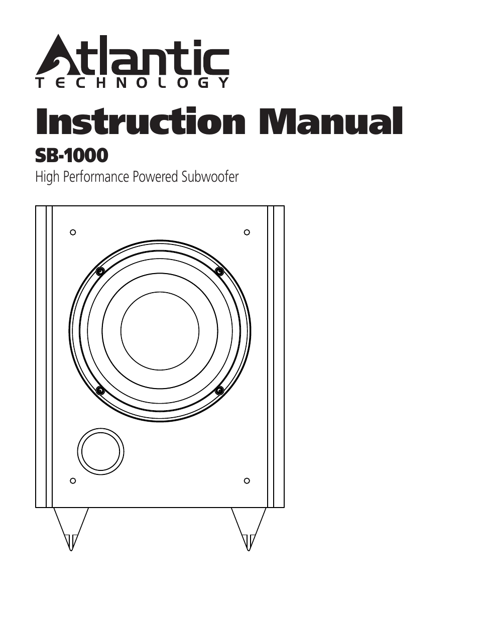 Atlantic Technology SB-1000 User Manual | 4 pages
