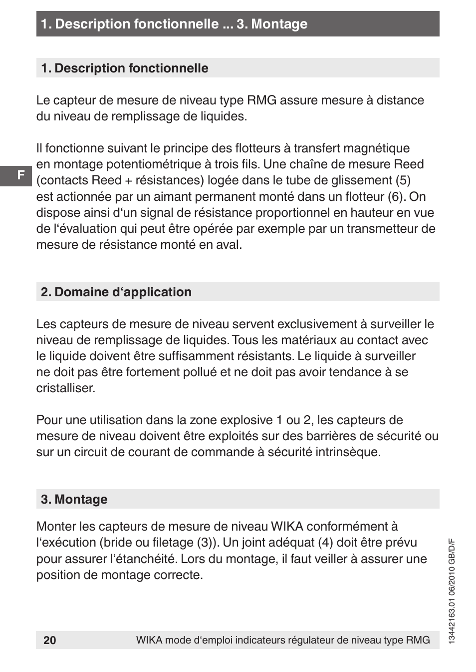 WIKA FLR User Manual | Page 20 / 28