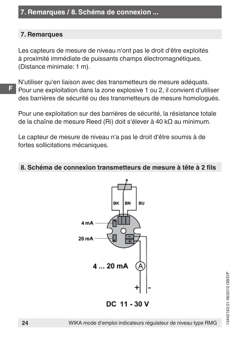 WIKA FLR User Manual | Page 24 / 28