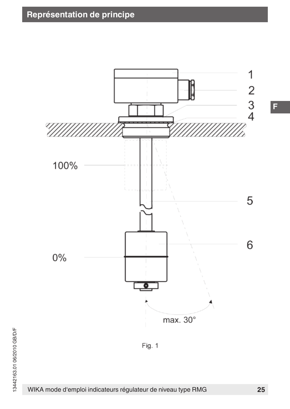 Représentation de principe | WIKA FLR User Manual | Page 25 / 28