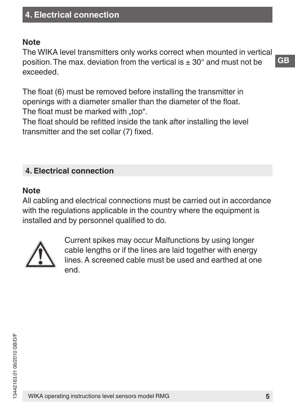 WIKA FLR User Manual | Page 5 / 28
