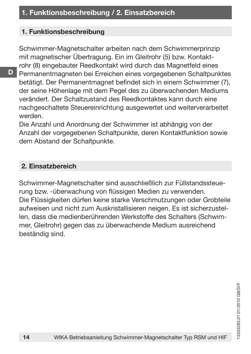 WIKA HIF User Manual | Page 14 / 36
