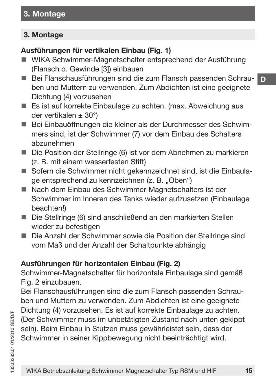 WIKA HIF User Manual | Page 15 / 36