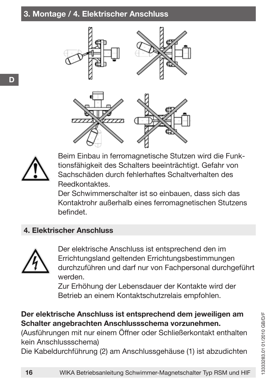 WIKA HIF User Manual | Page 16 / 36