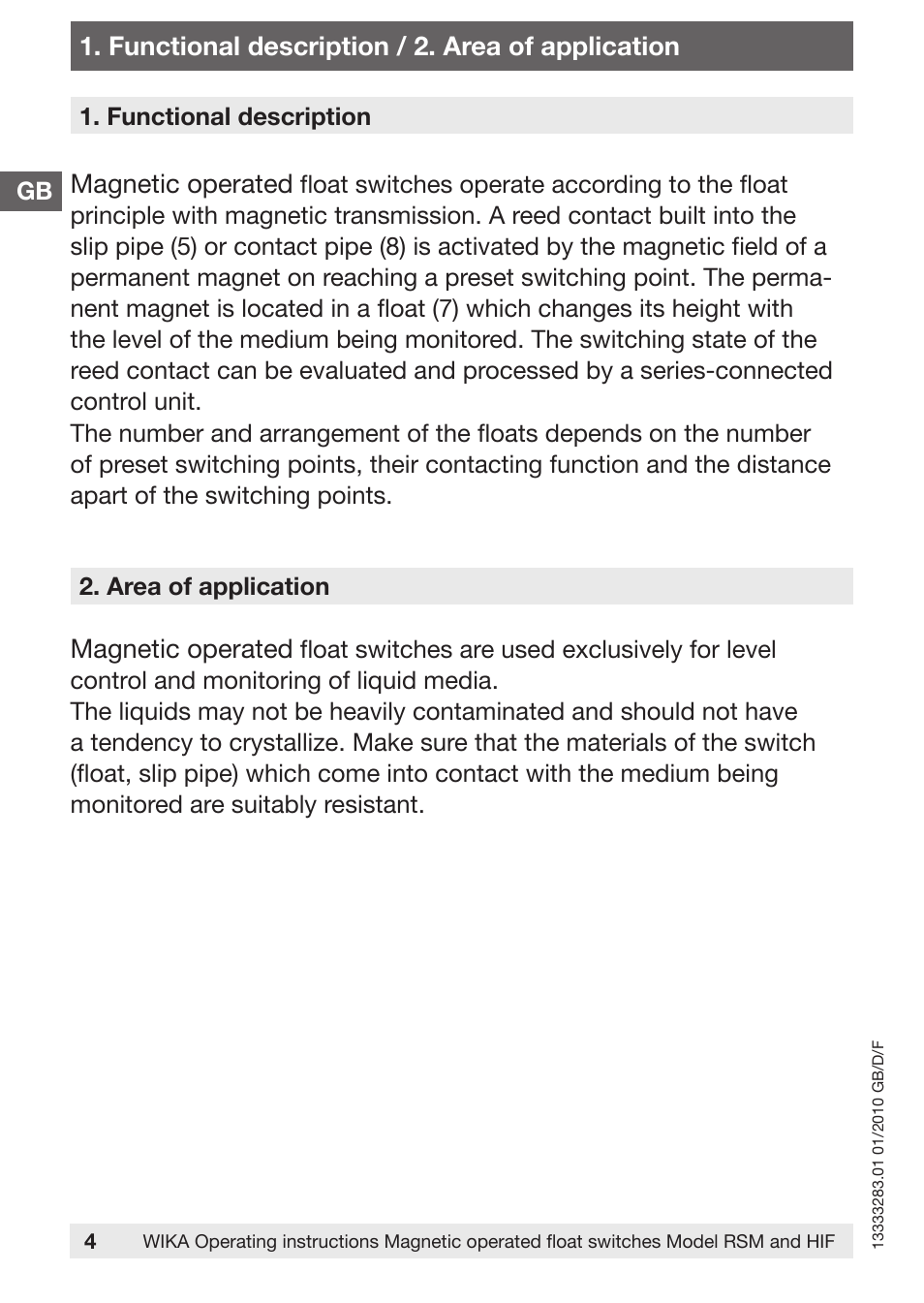 WIKA HIF User Manual | Page 4 / 36
