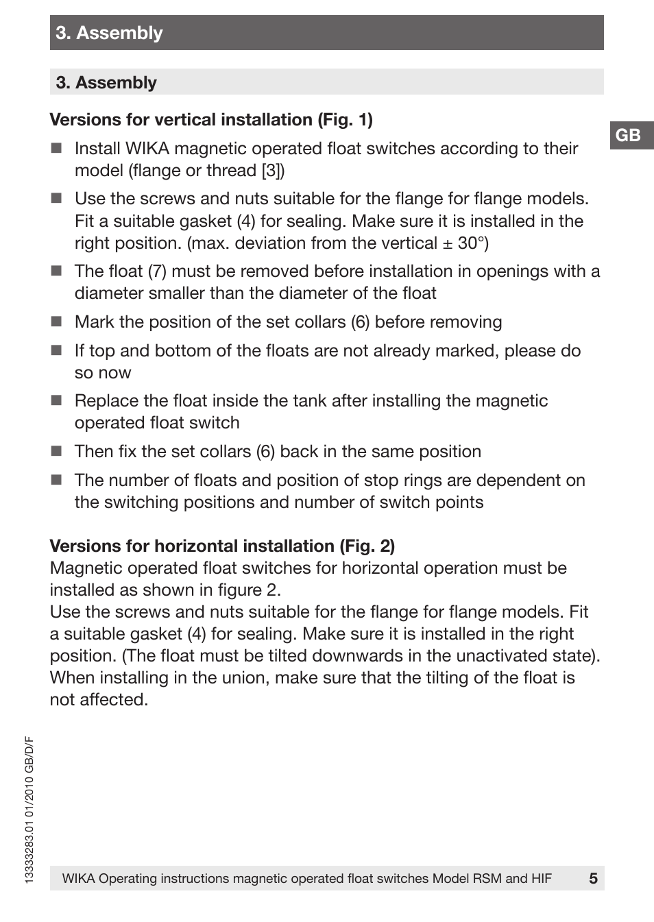 WIKA HIF User Manual | Page 5 / 36