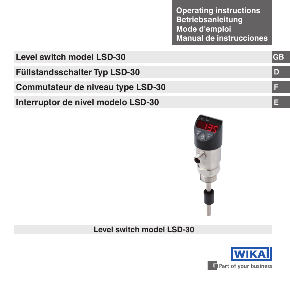 WIKA LSD-30 User Manual | 104 pages