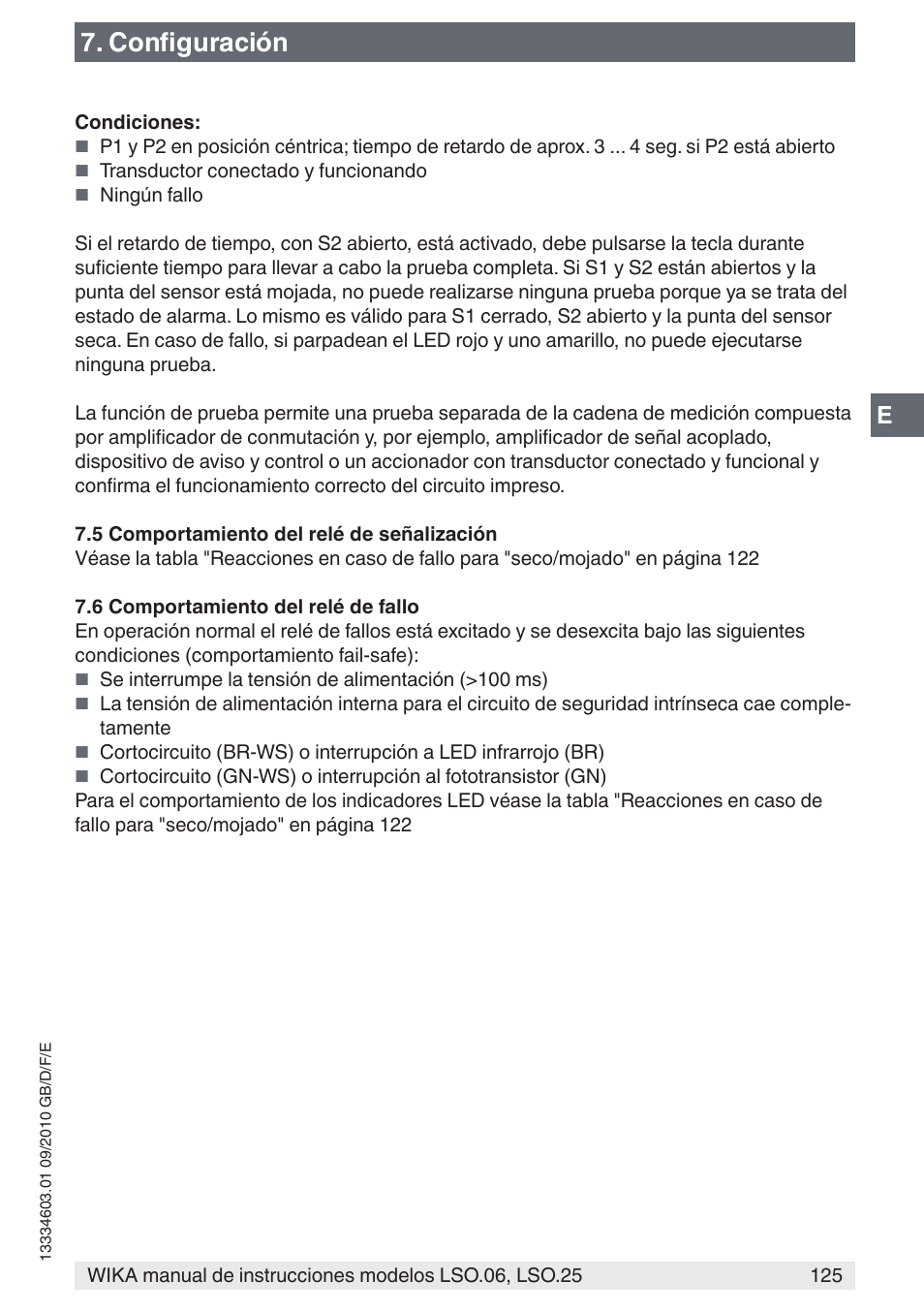 Configuración | WIKA LSO.25 User Manual | Page 125 / 132