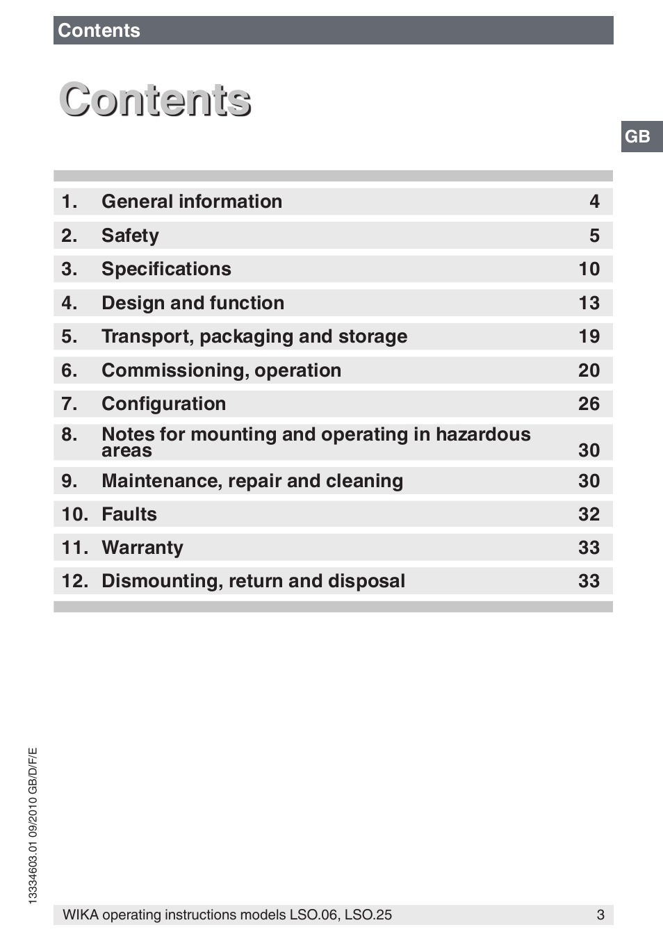 WIKA LSO.25 User Manual | Page 3 / 132