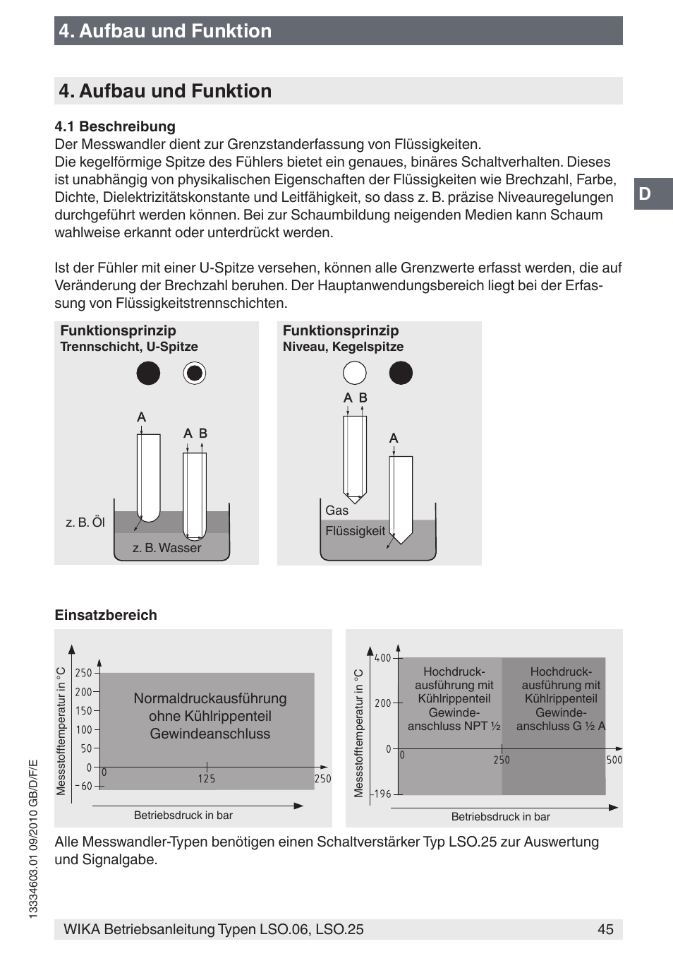 Aufbau und funktion | WIKA LSO.25 User Manual | Page 45 / 132