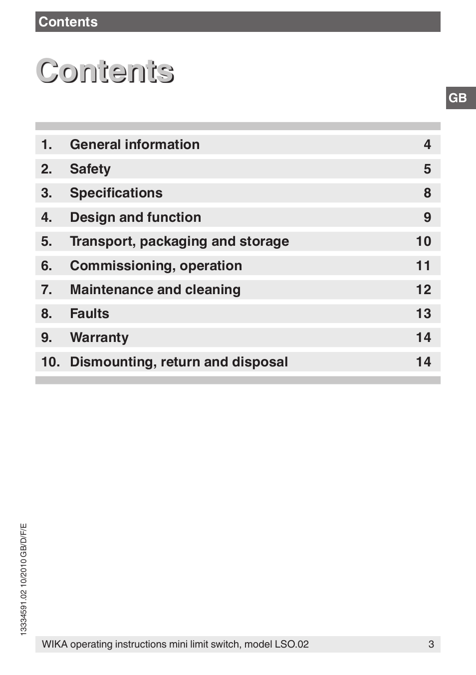 WIKA OLS-C20 User Manual | Page 3 / 60