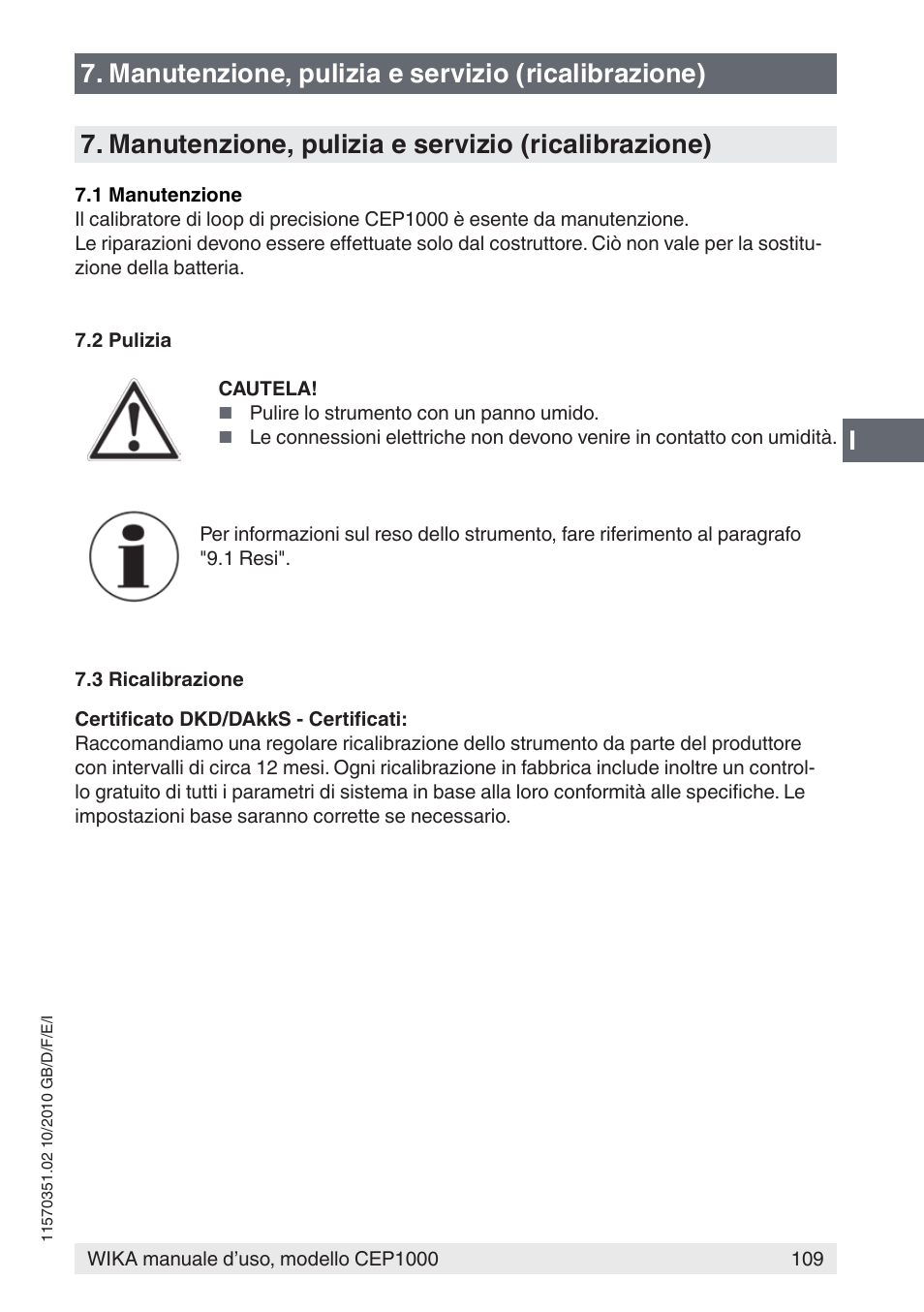 WIKA CEP1000 User Manual | Page 109 / 112