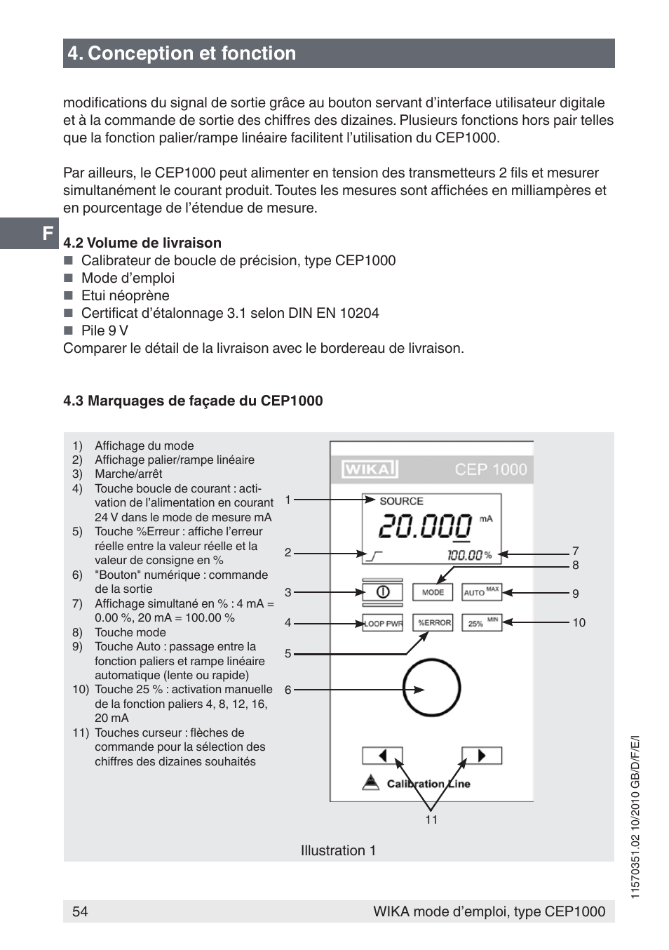 Conception et fonction | WIKA CEP1000 User Manual | Page 54 / 112