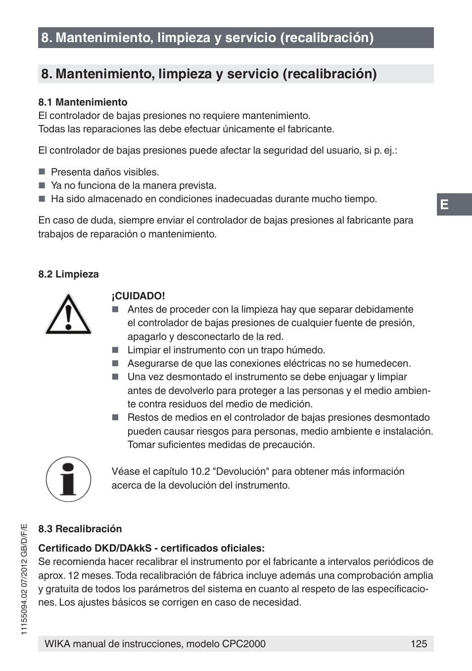 WIKA CPC2000 User Manual | Page 125 / 132