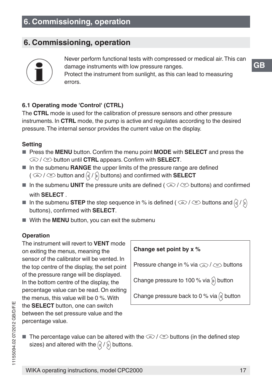 WIKA CPC2000 User Manual | Page 17 / 132