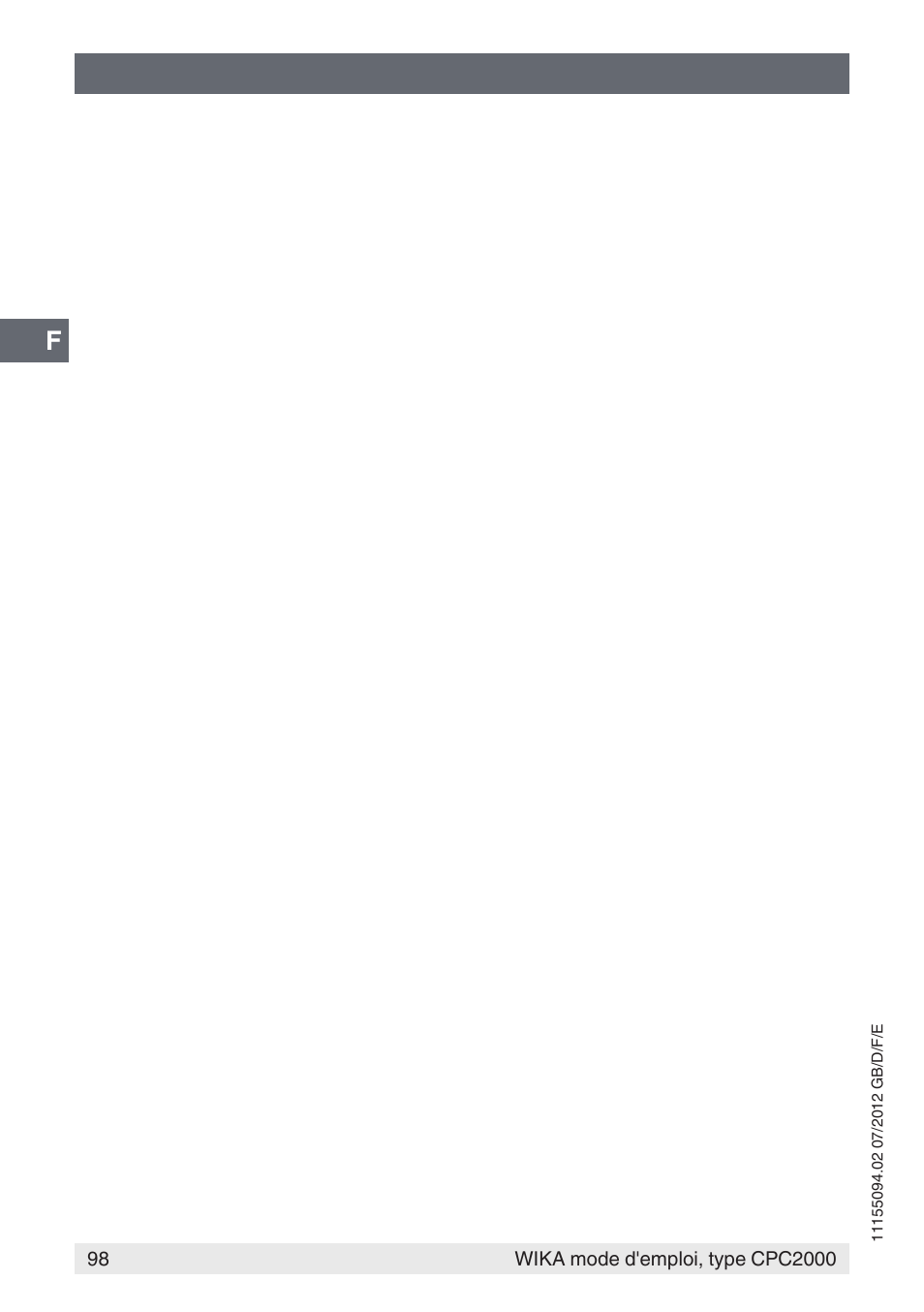 WIKA CPC2000 User Manual | Page 98 / 132