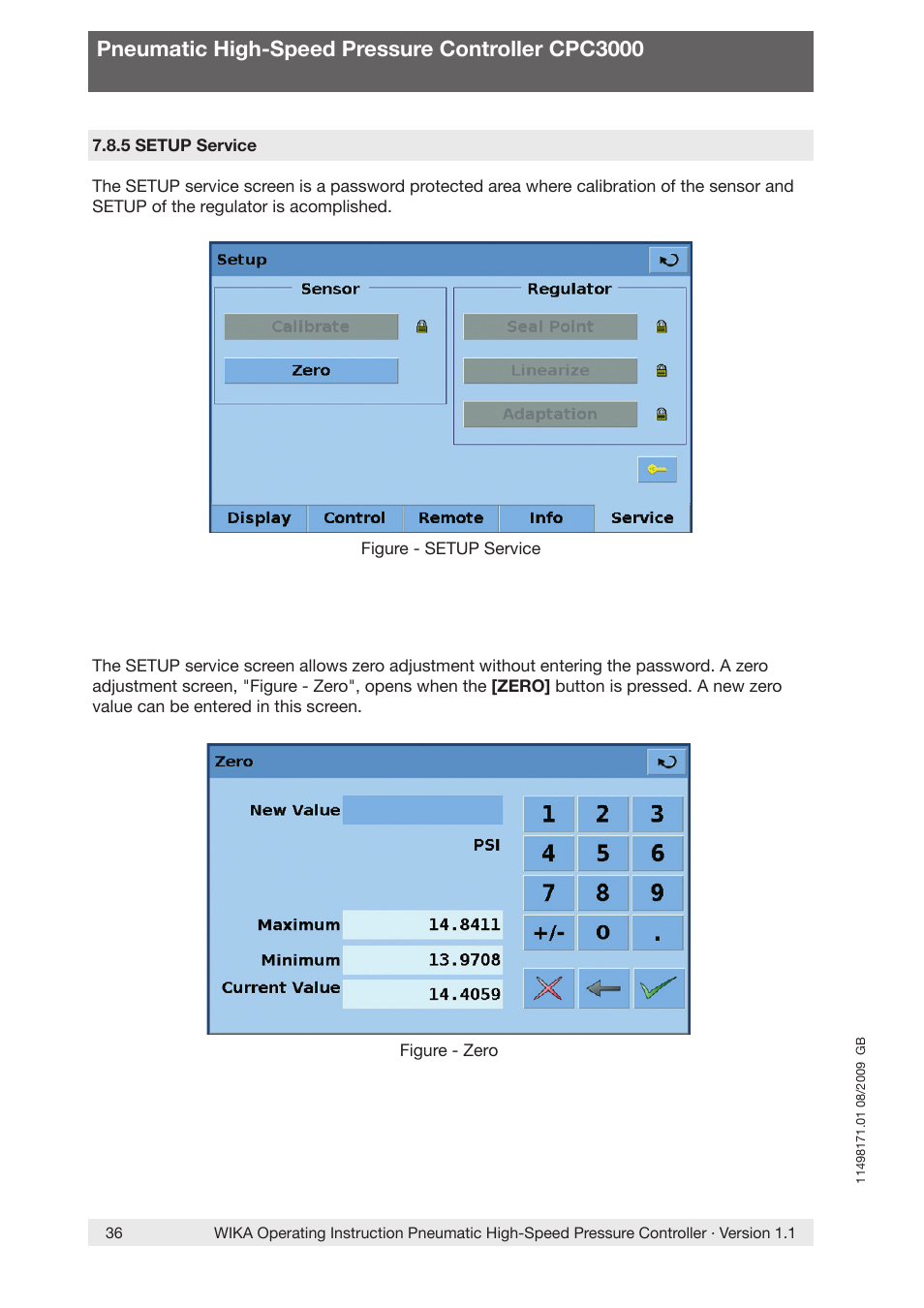 Pneumatic high-speed pressure controller cpc3000 | WIKA CPC3000 User Manual | Page 36 / 68