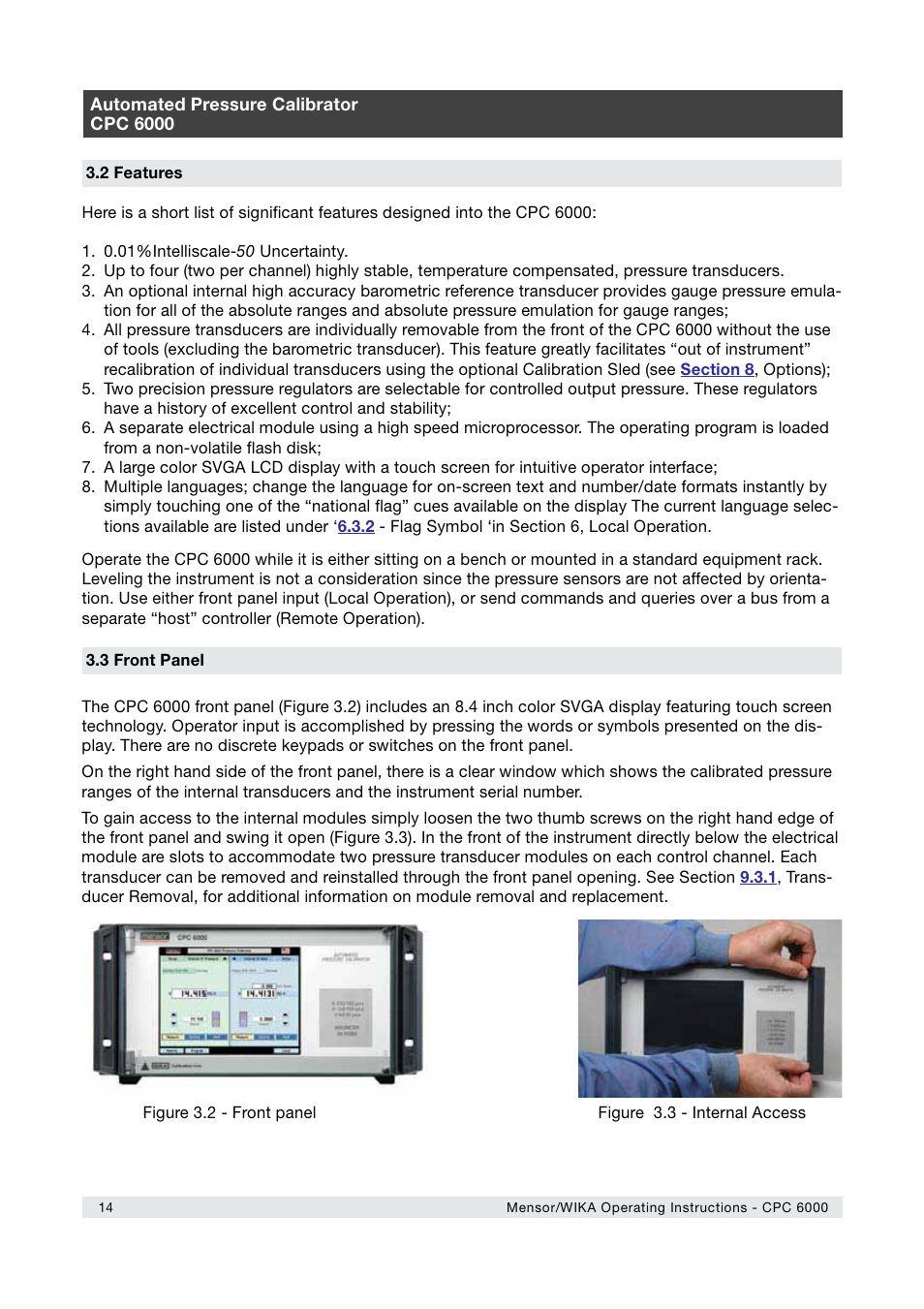 WIKA CPC6000 User Manual | Page 14 / 104