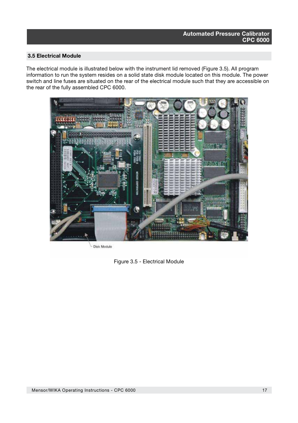 WIKA CPC6000 User Manual | Page 17 / 104