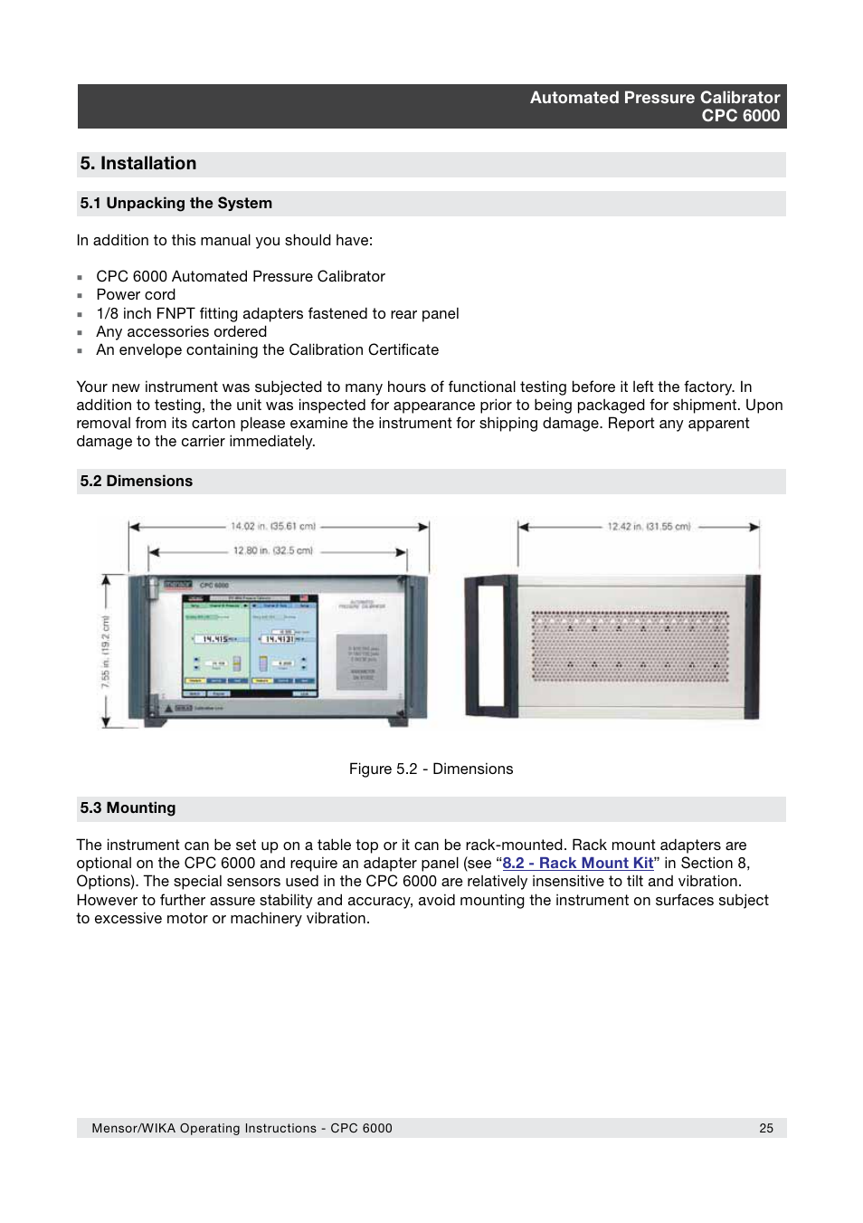 WIKA CPC6000 User Manual | Page 25 / 104
