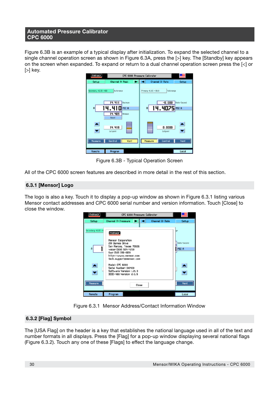 WIKA CPC6000 User Manual | Page 30 / 104