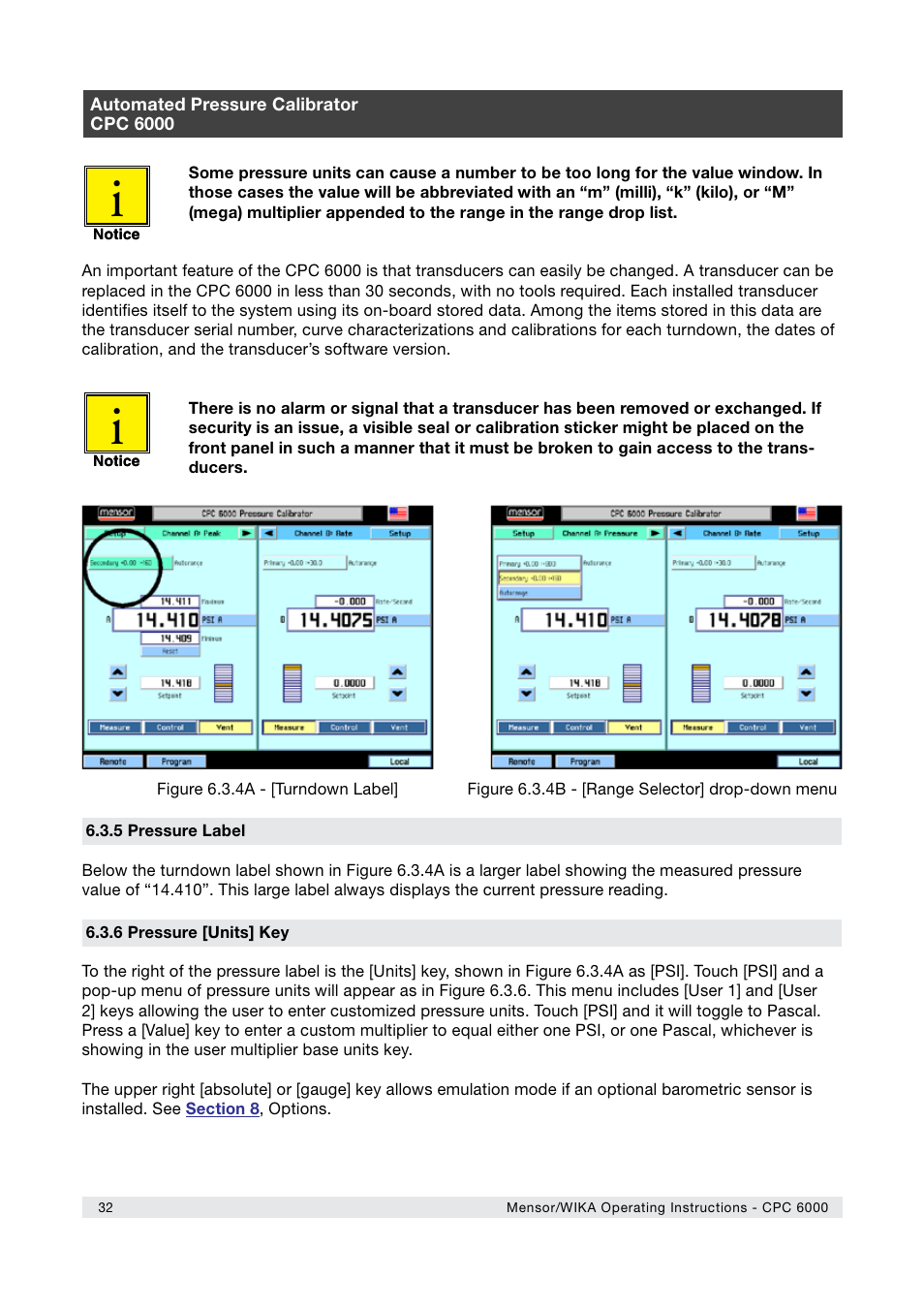 WIKA CPC6000 User Manual | Page 32 / 104