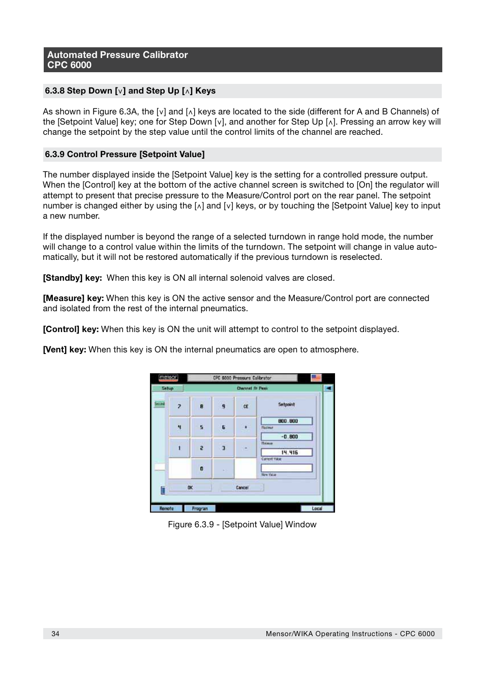 WIKA CPC6000 User Manual | Page 34 / 104