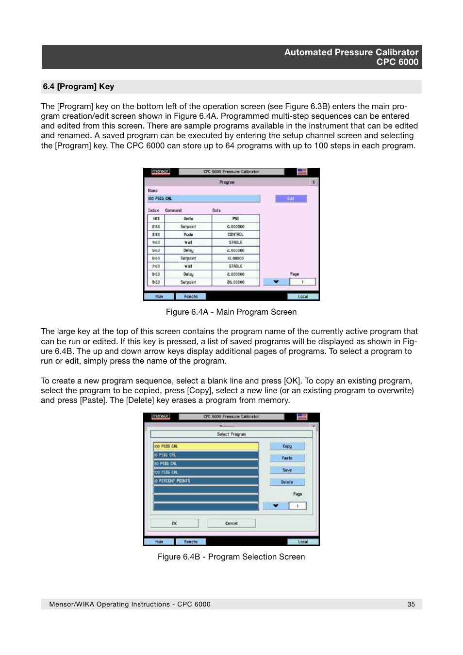 WIKA CPC6000 User Manual | Page 35 / 104