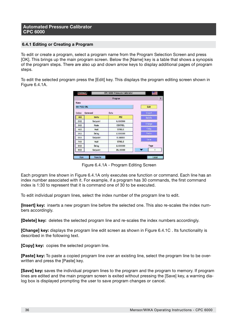 WIKA CPC6000 User Manual | Page 36 / 104