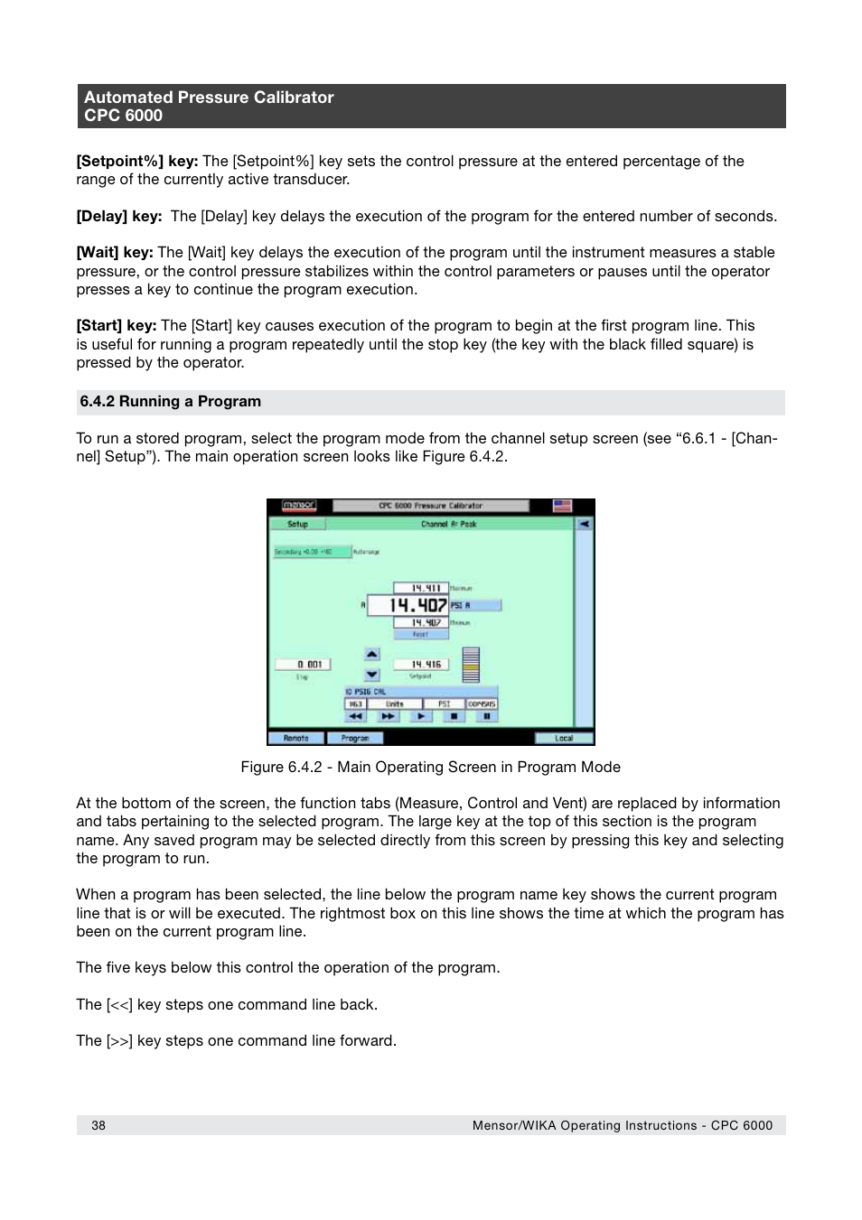WIKA CPC6000 User Manual | Page 38 / 104