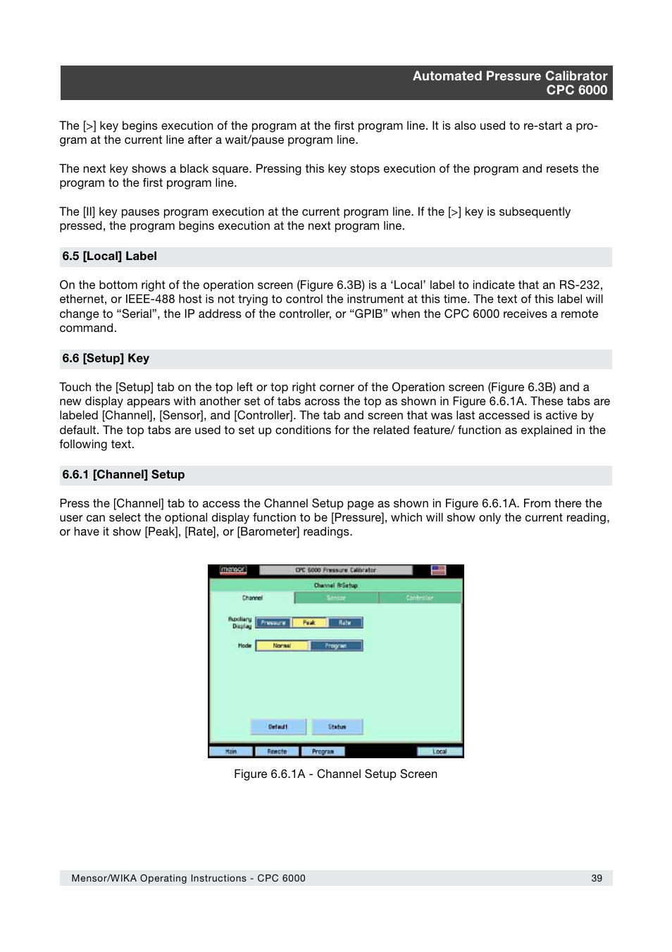 WIKA CPC6000 User Manual | Page 39 / 104