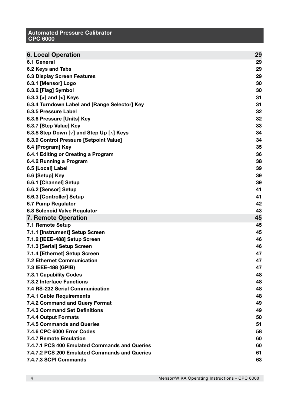 WIKA CPC6000 User Manual | Page 4 / 104