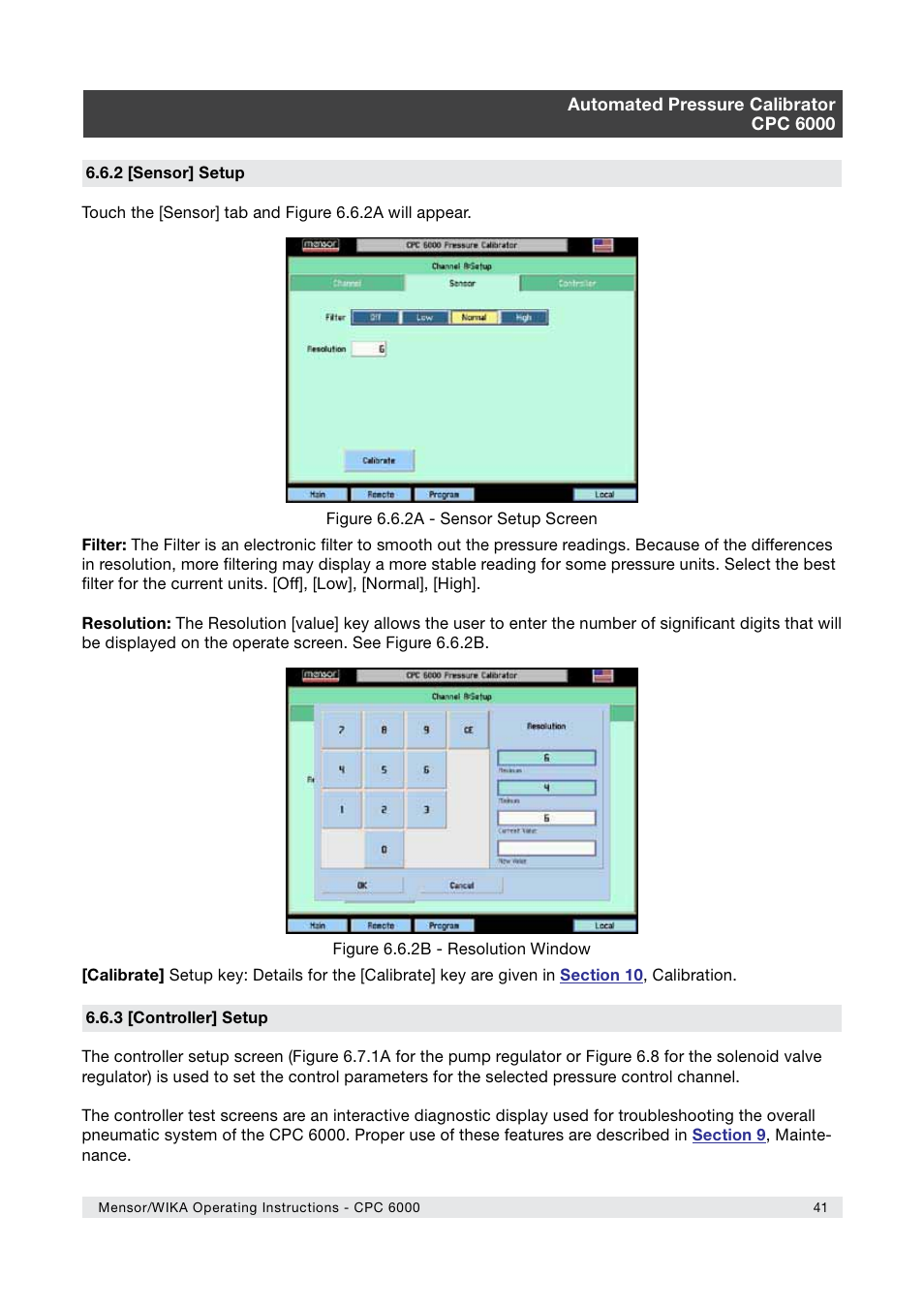 WIKA CPC6000 User Manual | Page 41 / 104