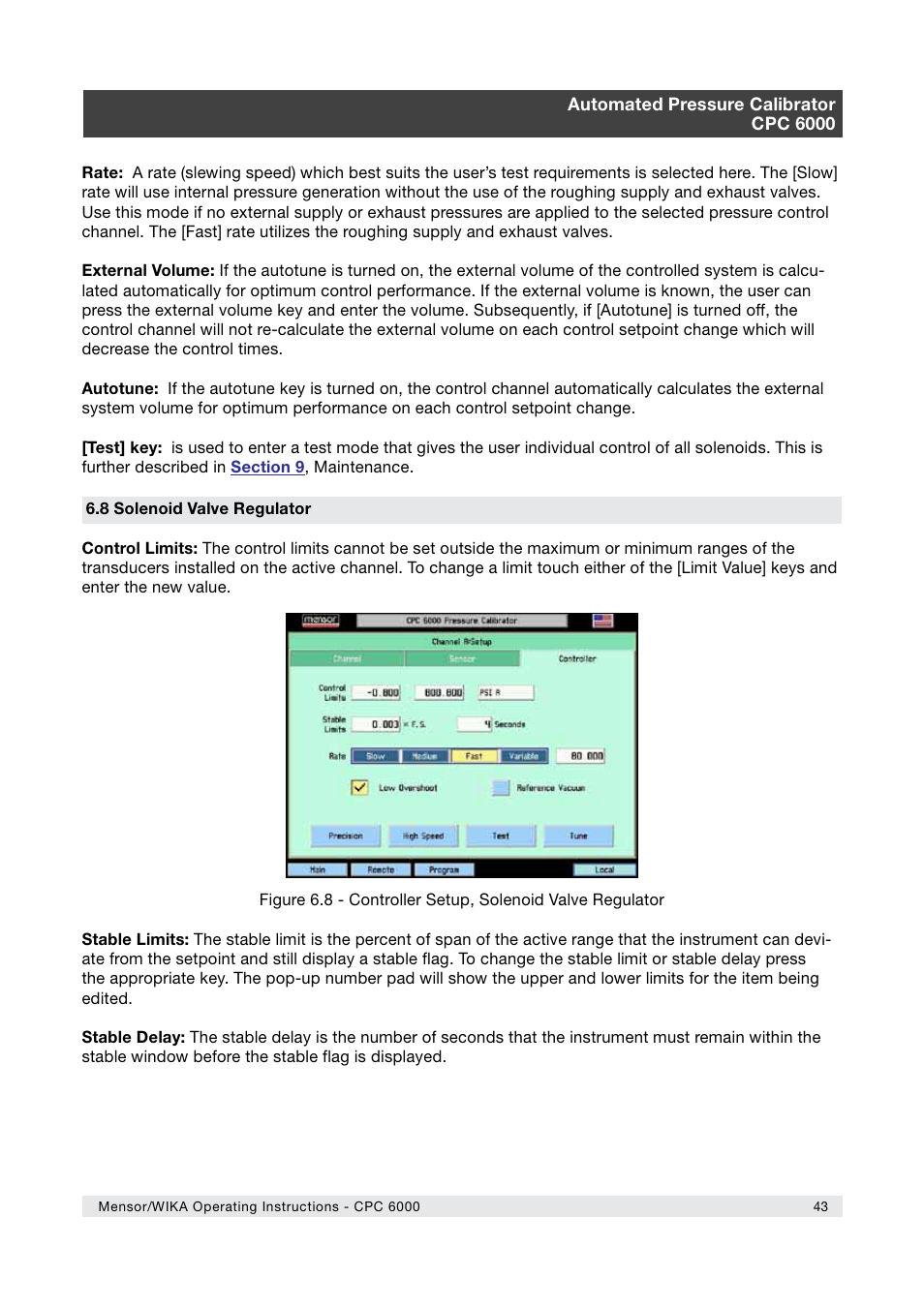 WIKA CPC6000 User Manual | Page 43 / 104
