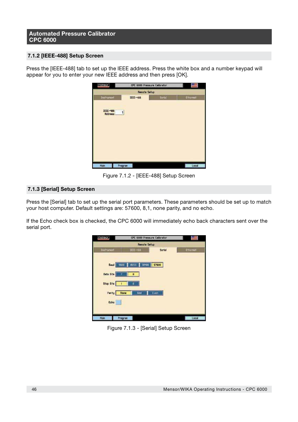 WIKA CPC6000 User Manual | Page 46 / 104