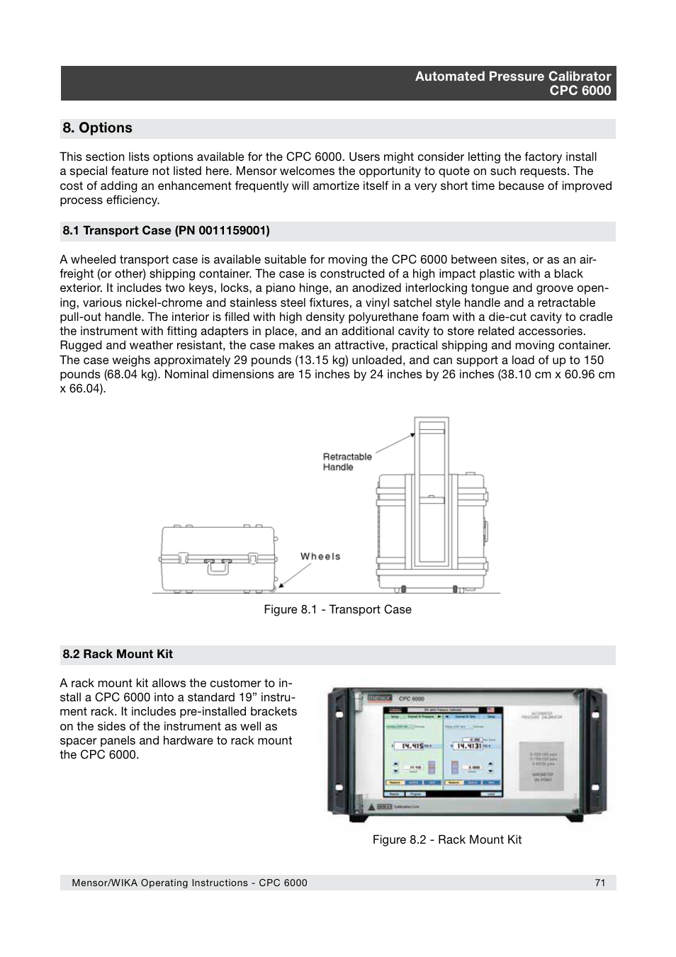 WIKA CPC6000 User Manual | Page 71 / 104