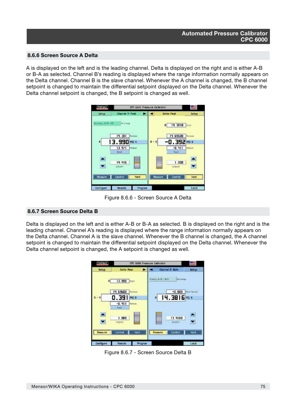 WIKA CPC6000 User Manual | Page 75 / 104