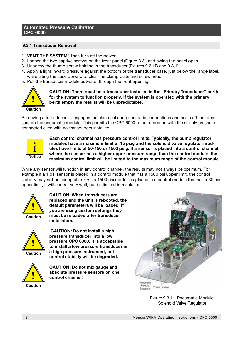 WIKA CPC6000 User Manual | Page 84 / 104