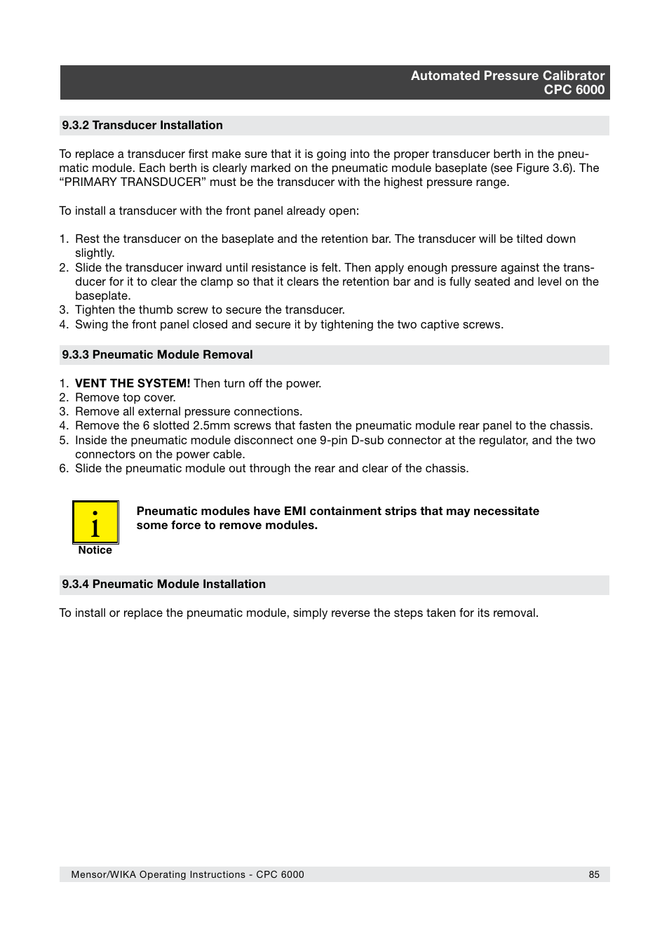 WIKA CPC6000 User Manual | Page 85 / 104